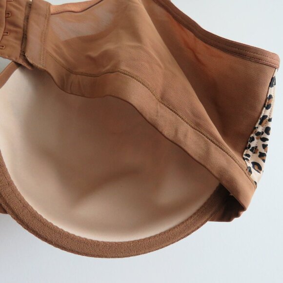 CACIQUE Smooth Boost Leopard Cheetah Print Bra - Size 44DDD - Picture 11 of 13